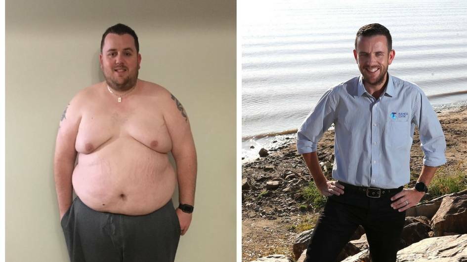 BIG CHANGES: What a difference a year makes! Brodrick lost almost 100 kilograms since undergoing life-changing surgery and committing to a rigorous running schedule.