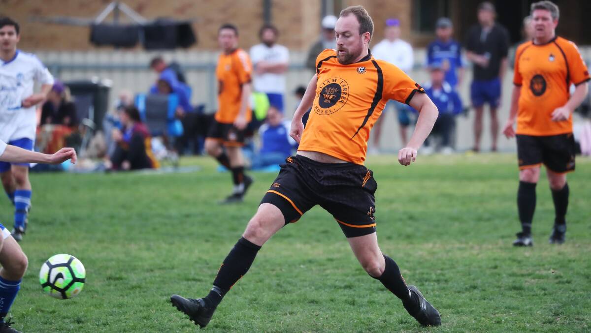 INJURY CLOUD: Wagga United skipper and Pascoe Cup Team of the Year defender Lincoln Weir could miss the entire 2019 season after injuring his anterior cruciate ligament last week. Picture: Emma Hillier