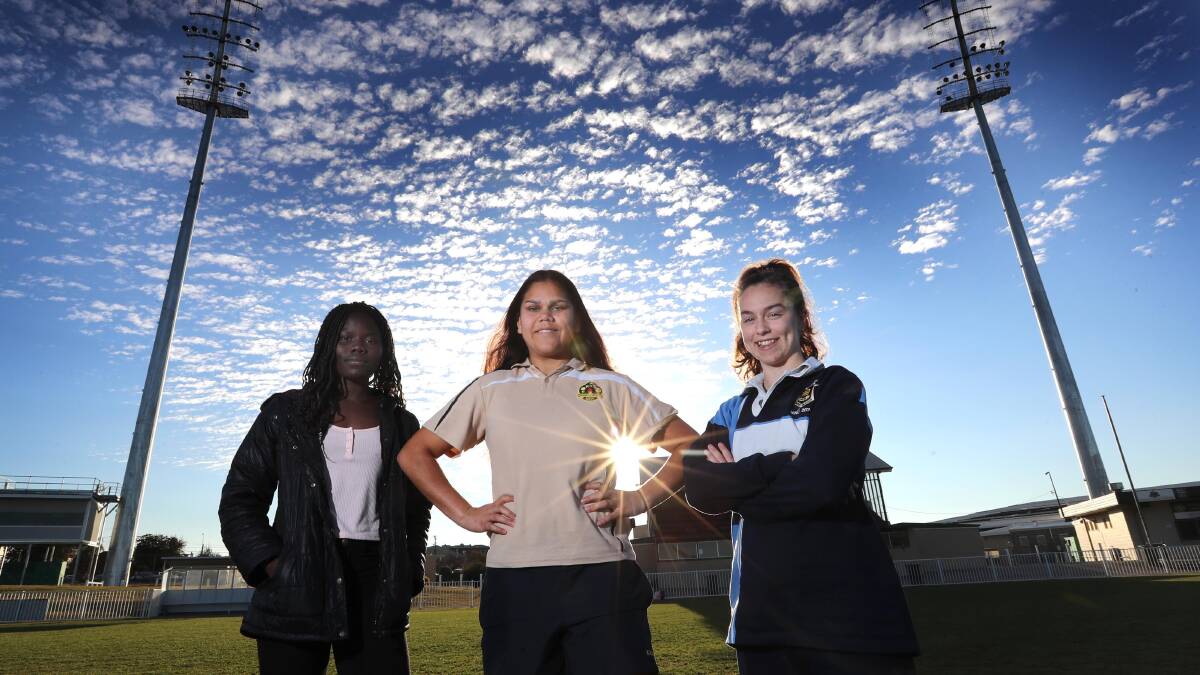 SELECTION: Biola Dawa, Amelia Harris and Sophia Kirkby were among the SIRU ladies named in the ACT Schoolgirls squad. Picture: Les Smith