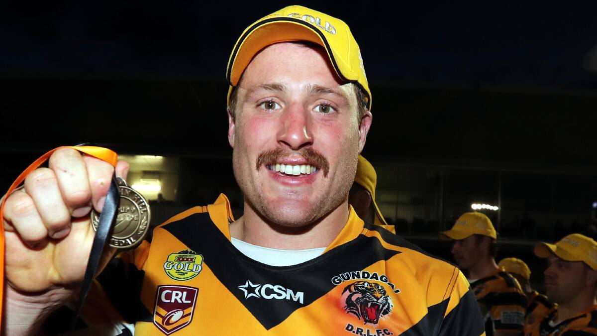 TOP TIGER: Gundagai hooker James Luff was awarded the John Hill Medal for best on ground during the Tigers' premiership win. Picture: Les Smith
