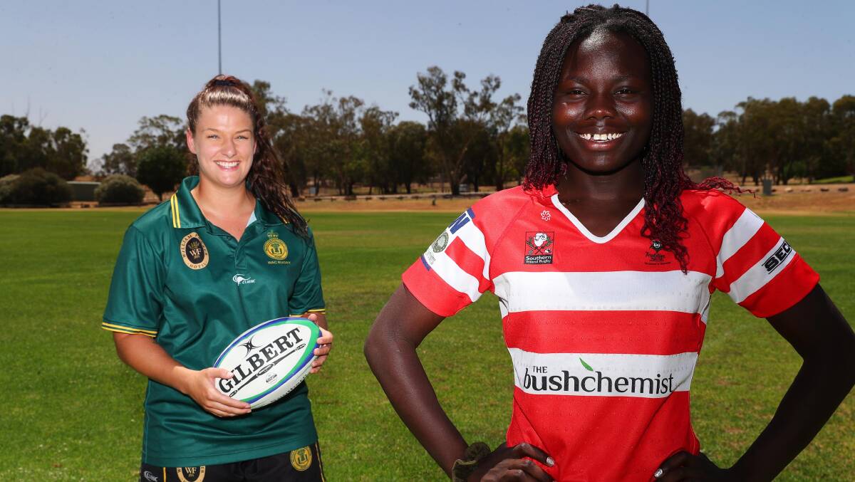 TEAM MATES: Ag College’s Harriet Elleman and CSU Reddies star Biola Dawa will feature alongside Obst in Saturday's trial against the Rebels in Albury.