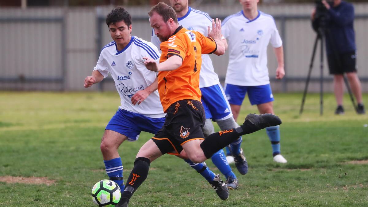 LOOKING AHEAD: Wagga United skipper Lincoln Weir has set his sights on an improved showing against Lake Albert this weekend. Picture: Emma Hillier