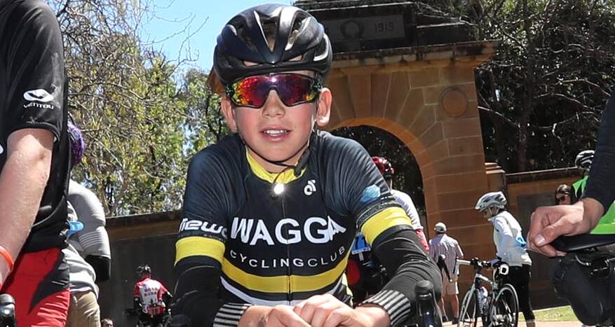 YOUNG GUN: Wagga's Zac Barnhill showed great promise at the Tour of Bright last weekend. 