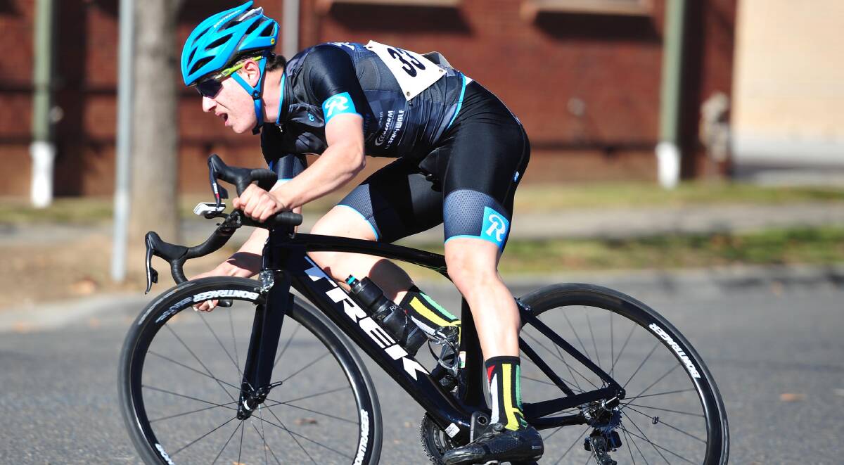 RAPID WHEELS: Rising Tolland Cycling Club rider Myles Stewart is considered the frontrunner to take out the men's Golden Wheel track event on Saturday despite being a regular road cyclist. 