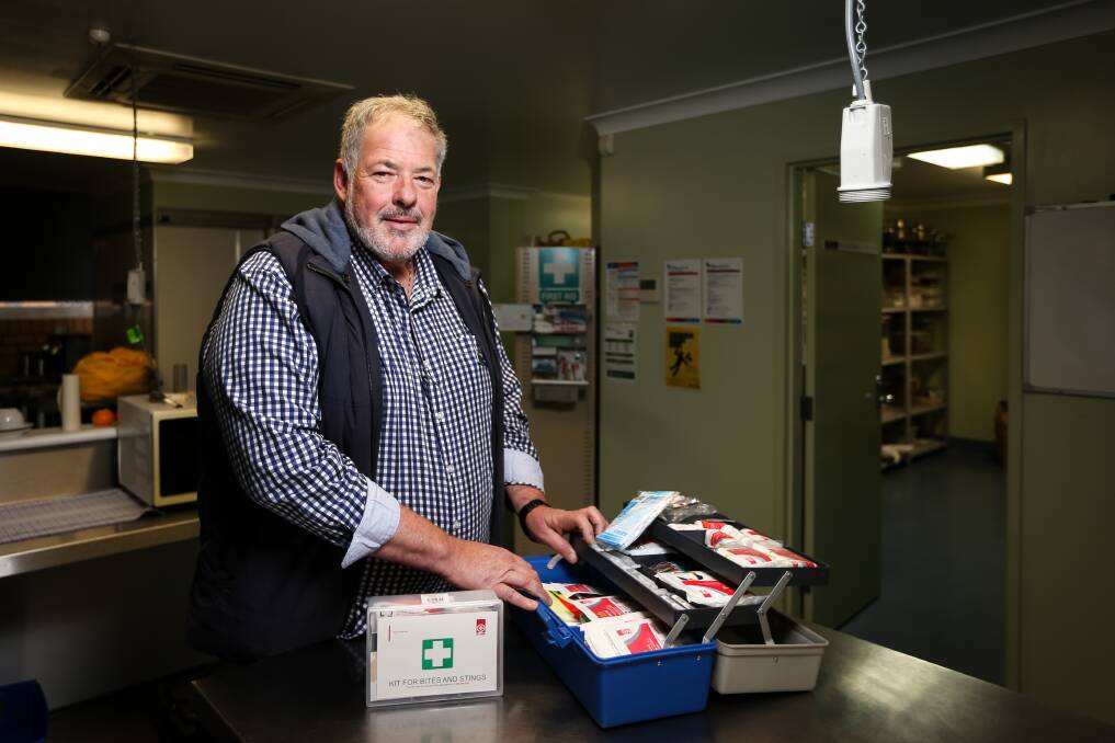 LIFE SKILL: Albury TAFE hospitality teacher Craig Kidd jumped straight into action after coming across a car accident on his way home from a first aid course. Picture: JAMES WILTSHIRE