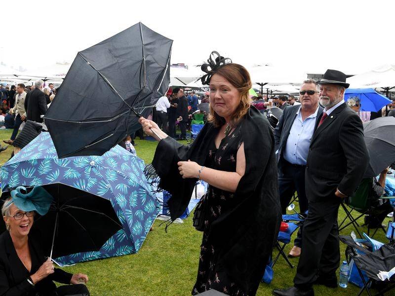 A repeat of last year's wet weather could be in store for racegoers at Flemington on Tuesday.