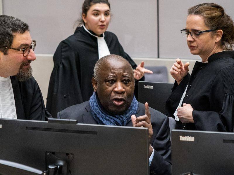 Laurent Gbagbo (centre) was the first former head of state ever to be tried by the ICC.
