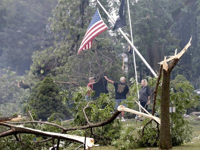 Three tornadoes have caused widespread damage across the US state of Wisconsin.