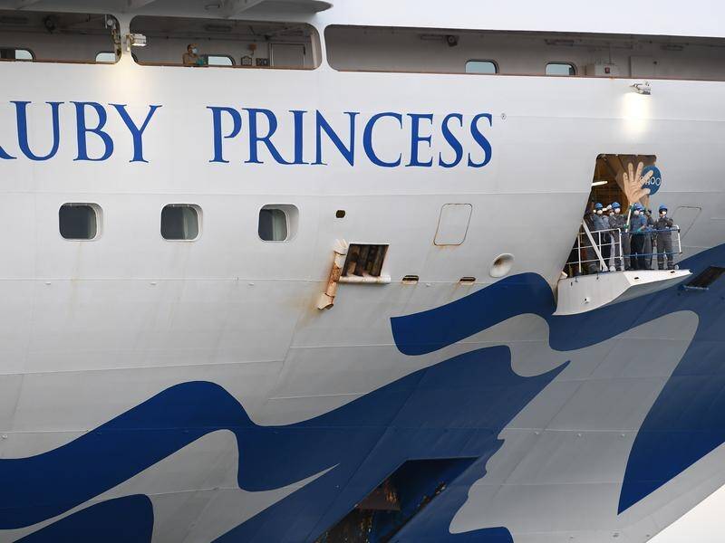 Passengers were allowed to disembark the Ruby Princess in Sydney and told to self-isolate.