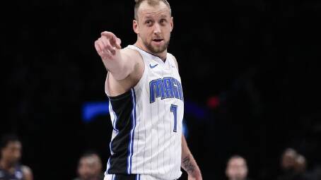 Joe Ingles came off the bench to score 14 points for Orlando in their NBA win over Washington. (AP PHOTO)