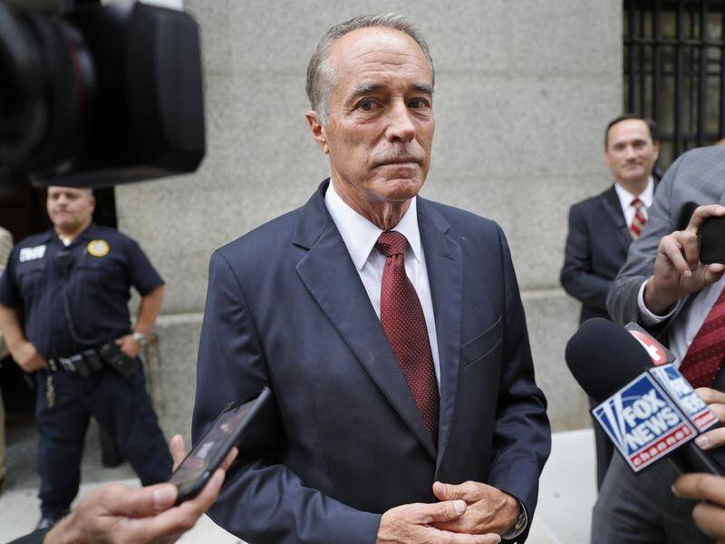 Chris Collins is hoping to avoid prison when he is sentenced in the District Court in Manhattan.