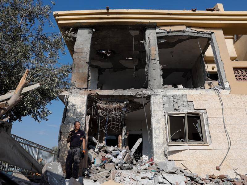 A missile fired from the Gaza Strip has hit a house in Beersheba, Israel.