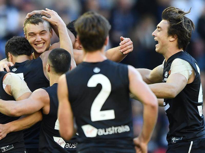 Carlton have made the most of a change to AFL rules in their practice game win over Essendon.