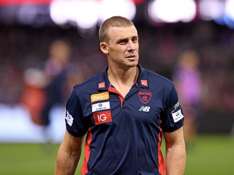 Coach Simon Goodwin isn't getting carried away despite the Demons' huge win over the Crows.
