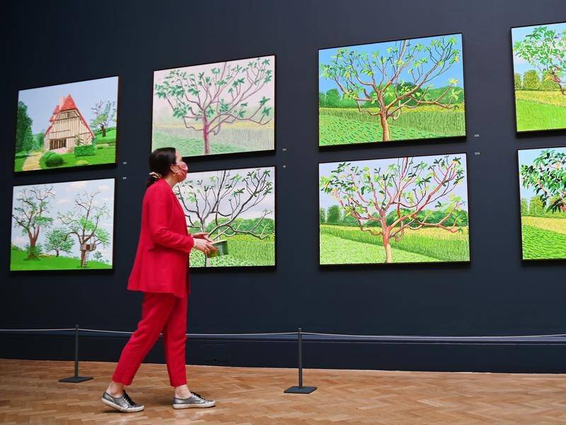 British artist David Hockney was inspired by painting during lockdown in France.