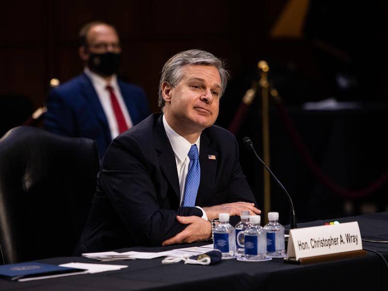 Christopher Wray has defended the FBI's handling of intelligence related to the US Capitol riots.