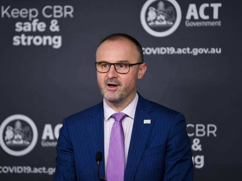 Chief Minister Andrew Barr says more than half of the ACT's over-16s have been fully vaxxed.
