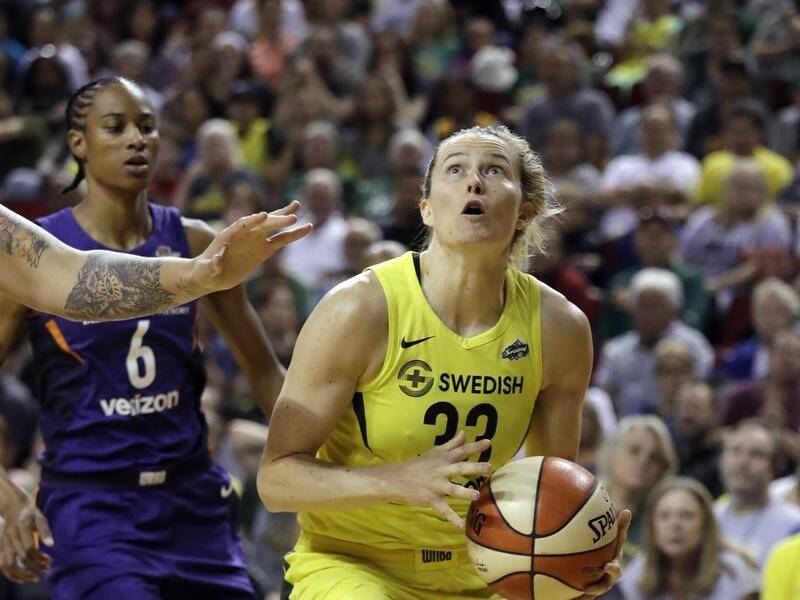 Future Australian Opal Sami Whitcomb has contributed to the Seattle Storm's WNBA title triumph.