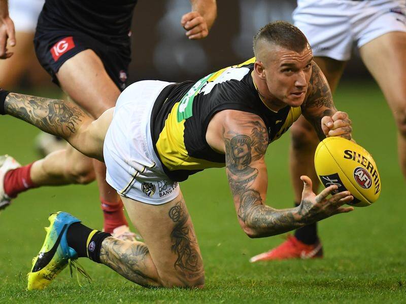 Dustin Martin finished with 26 possessions for the Tigers, including 10 clearances.