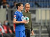Sebastian Hoeness (r) has left Hoffenheim, the fourth Bundesliga coach to depart this week.