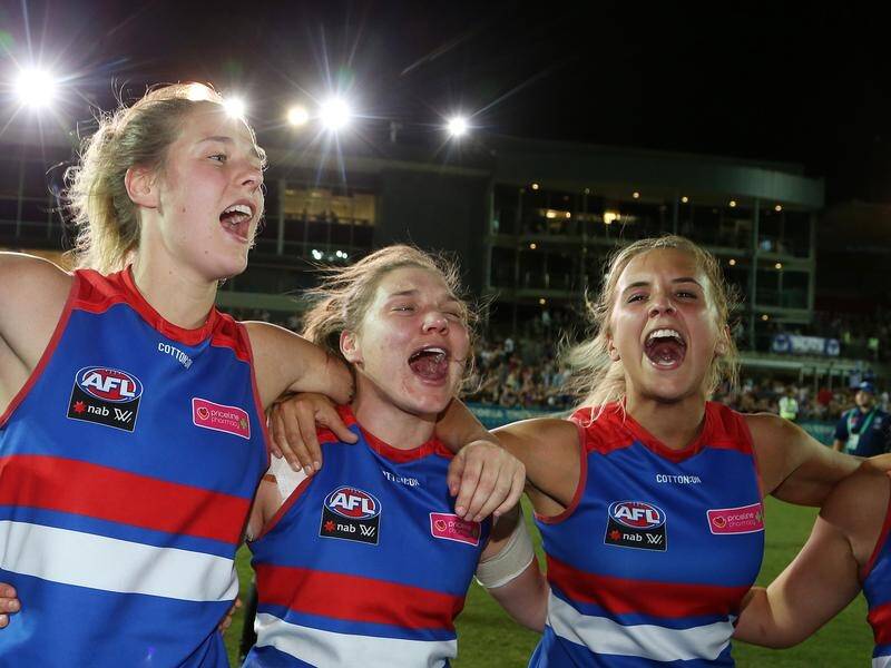 Western Bulldogs are the first team into the AFLW grand final, which will be played at Ikon Park.