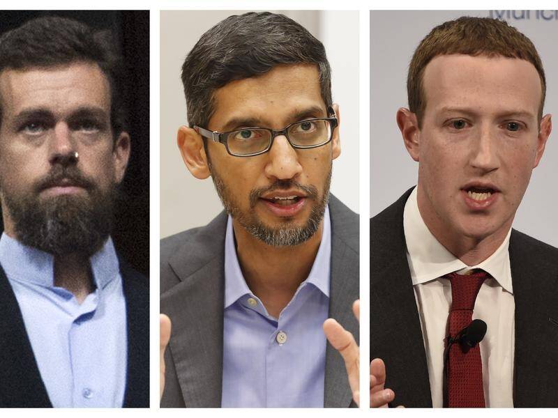 The CEOs of Facebook, Twitter and Google have faced a new grilling by the US Congress.