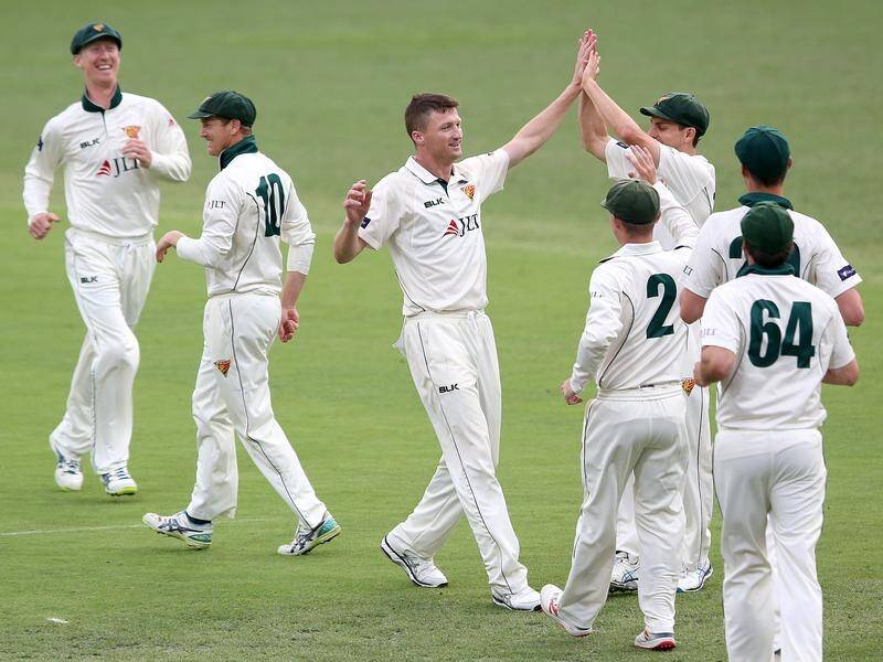 Tasmania are on top going into the final day of the Sheffield Shield match against Queensland.