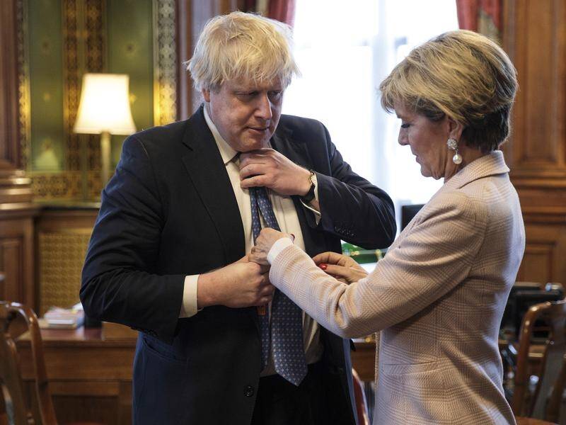 Former foreign minister Julie Bishop says 'quirky' Johnson will bolster UK-Australia relations.