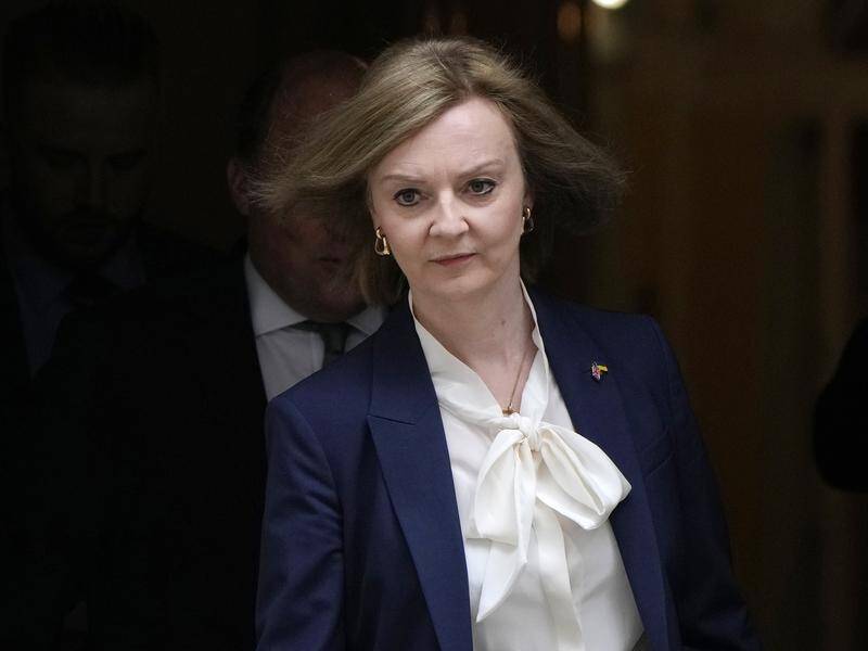 A British newspaper has reported former PM Liz Truss has had her phone hacked by Russian spies. (AP PHOTO)