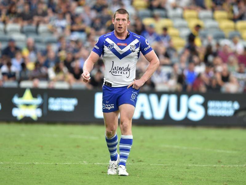 Canterbury's Jack Hetherington is sent from the field during the NRL match against North Queensland.
