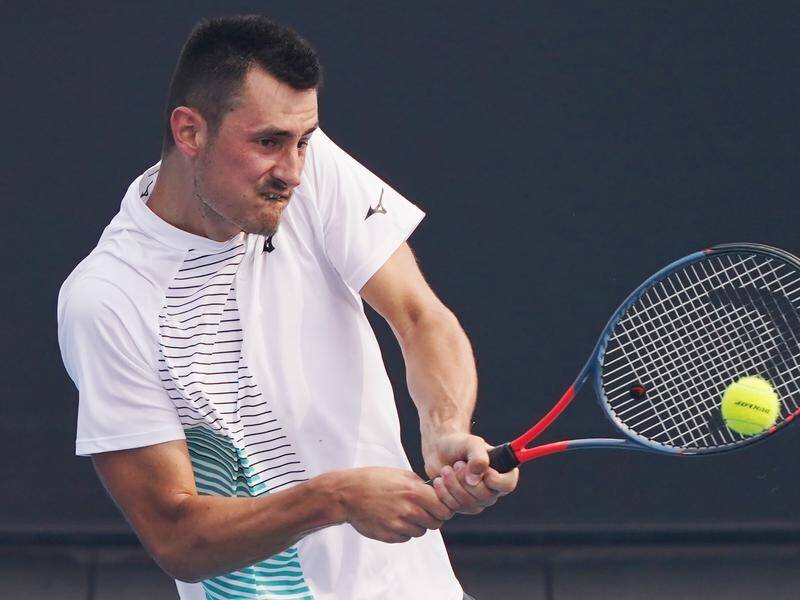 Bernard Tomic is making his competition tennis return in a low-key Brisbane tournament.