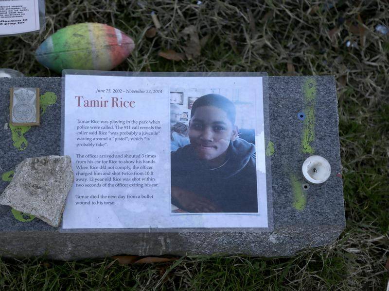 12 year old Tamir Rice was shot dead by police in Cleveland in 2012, as he played with a toy gun.