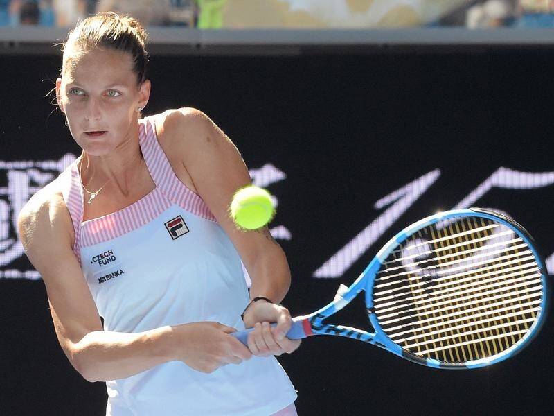 Karolina Pliskova will face Serena Williams in the Australian Open quarter-finals.