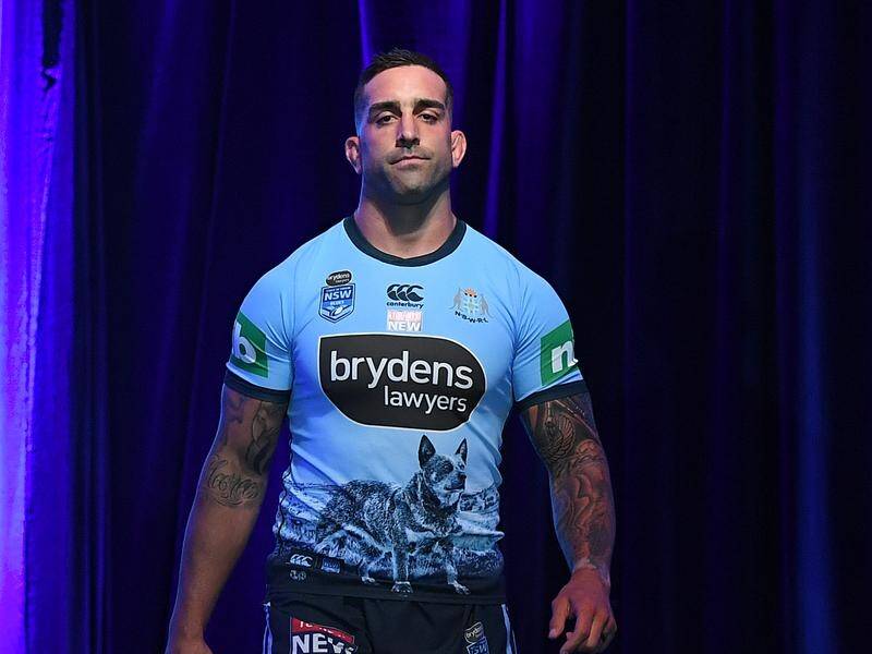 Paul Vaughan yesterday helped launch the new NSW Blues 2020 State of Origin jersey.