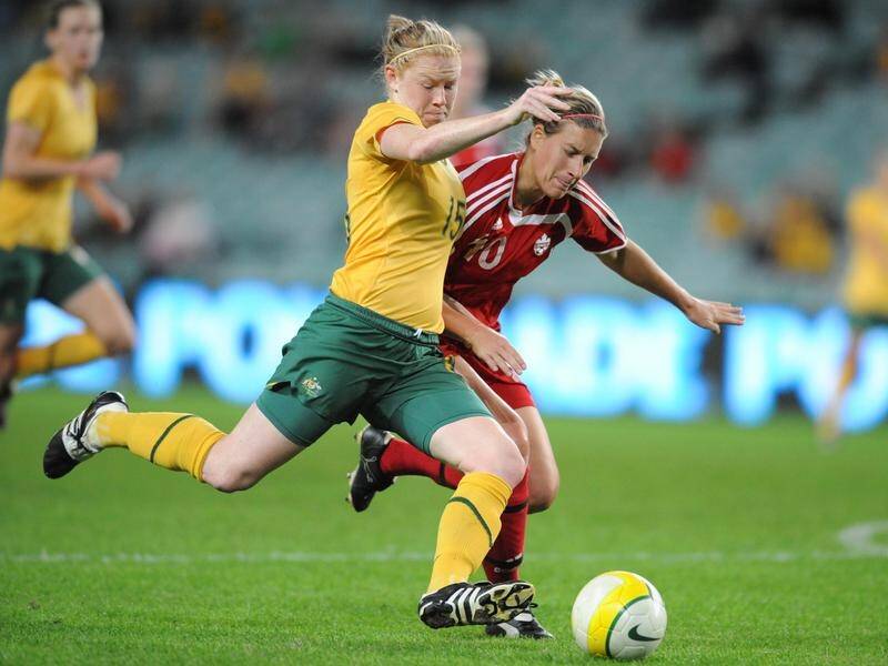 Clare Polkinghorne (left) says the Matildas want to win the Asian Cup to add to their 2010 success.