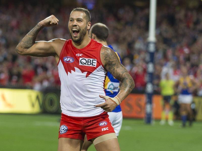 There's still a question mark over when Lance Franklin will be able to play his 300th AFL game.