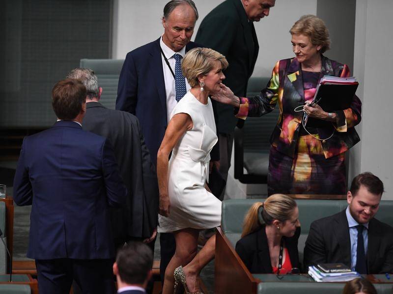 Former foreign minister Julie Bishop is among the MPs leaving parliament at the election.