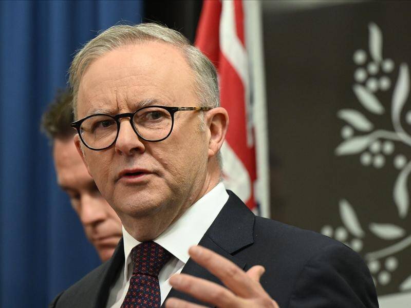Prime Minister Anthony Albanese accused the Greens of hypocrisy on housing policy. (Darren England/AAP PHOTOS)