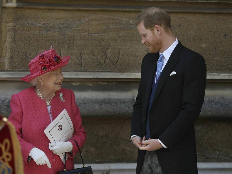 The Queen and Prince Harry were among the royal guests at Lady Gabriella Windsor's wedding.