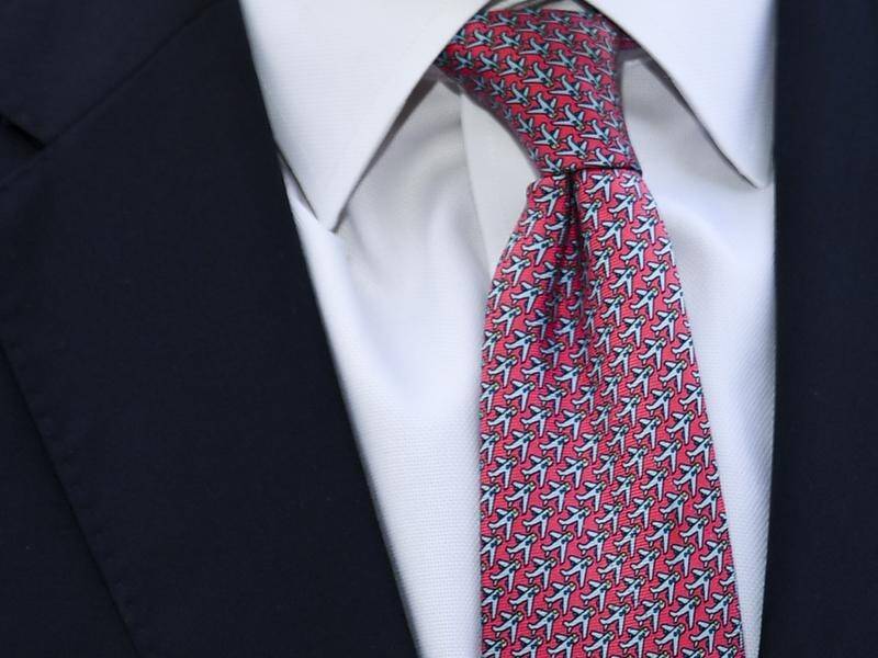 The treasurer gave no timetable after his choice of tie aroused questions about Australia's border.