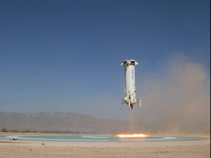 Blue Origin rocket company has shot a capsule higher into space.