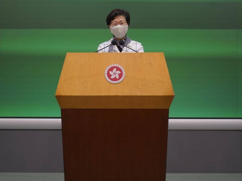 Hong Kong CEO Carrie Lam has labelled activists who smear the security law as enemies of the people.