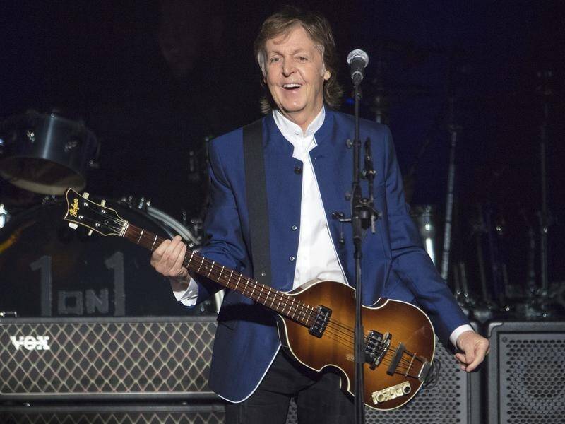 Paul McCartney (pic) has re-recorded a song with Ringo Starr in their first post-Beatles pairing up.