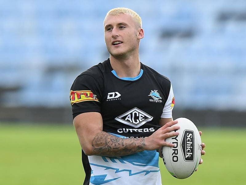 Bronson Xerri pictured at Sharks' training earlier this month, before his drug test controversy.