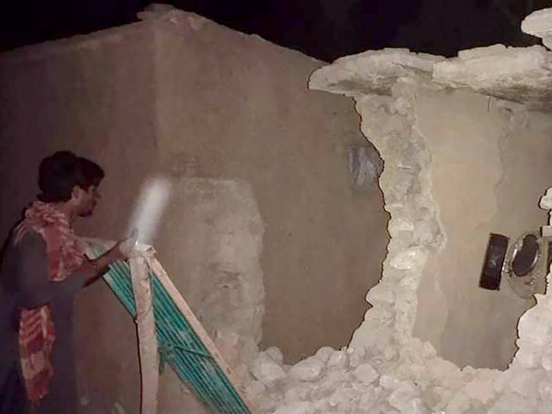 More than 100 mud houses collapsed during an earthquake in Pakistan.