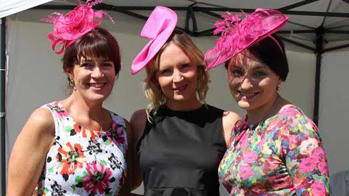 Sally Chambers, Penny Ashcroft and Kate Mantario at the Griffith Cup this year. Picture: The Area News