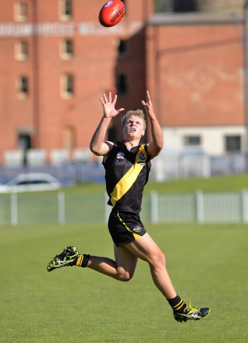 SEASON OVER: Wagga Tigers teenager Jeremiah Maslin has broken two bones in his leg and will not play again this season. Picture: Michael Frogley