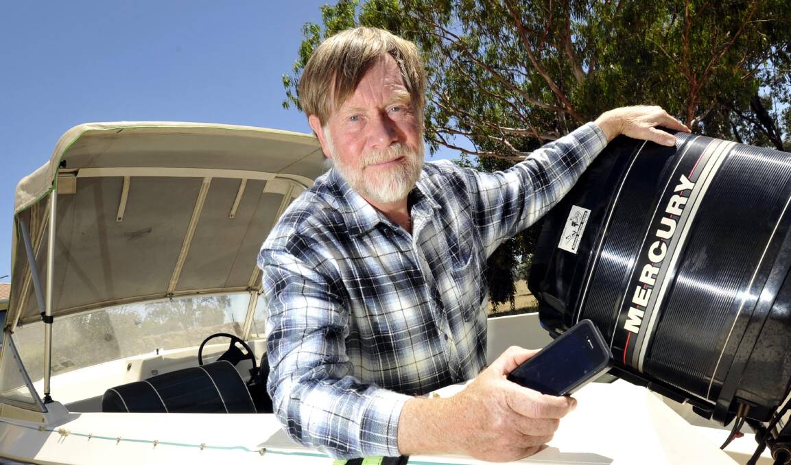 NOT EASILY DECEIVED: Famous Wagga sailor Garry Williams thwarted the attempts of a not-so-crafty boat scammer. Picture: Les Smith