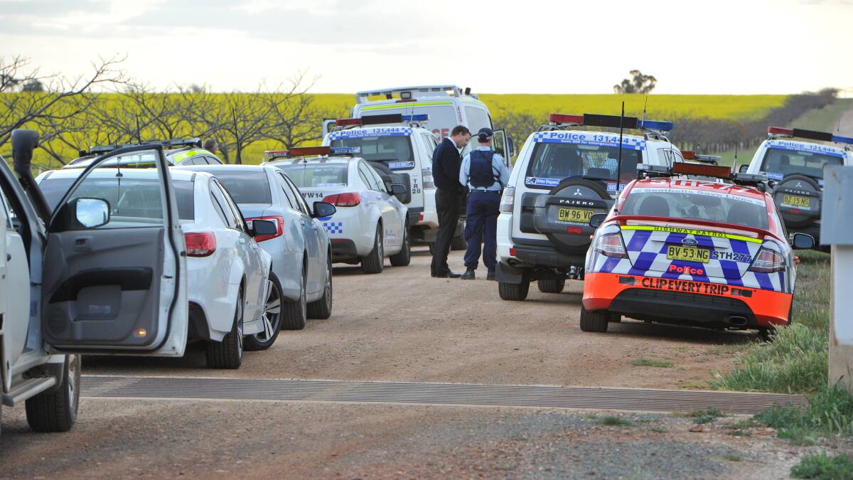 The Lockhart crime scene where a family of five were found dead. The council has pledged its support for the grieving community by offering ongoing assistance. Picture: Laura Hardwick