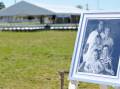 About 2000 people rolled out to Lockhart Recreation Ground today for Geoff, Kim, Fletcher, Mia and Phoebe Hunt's community memorial service. Picture: Michael Frogley
